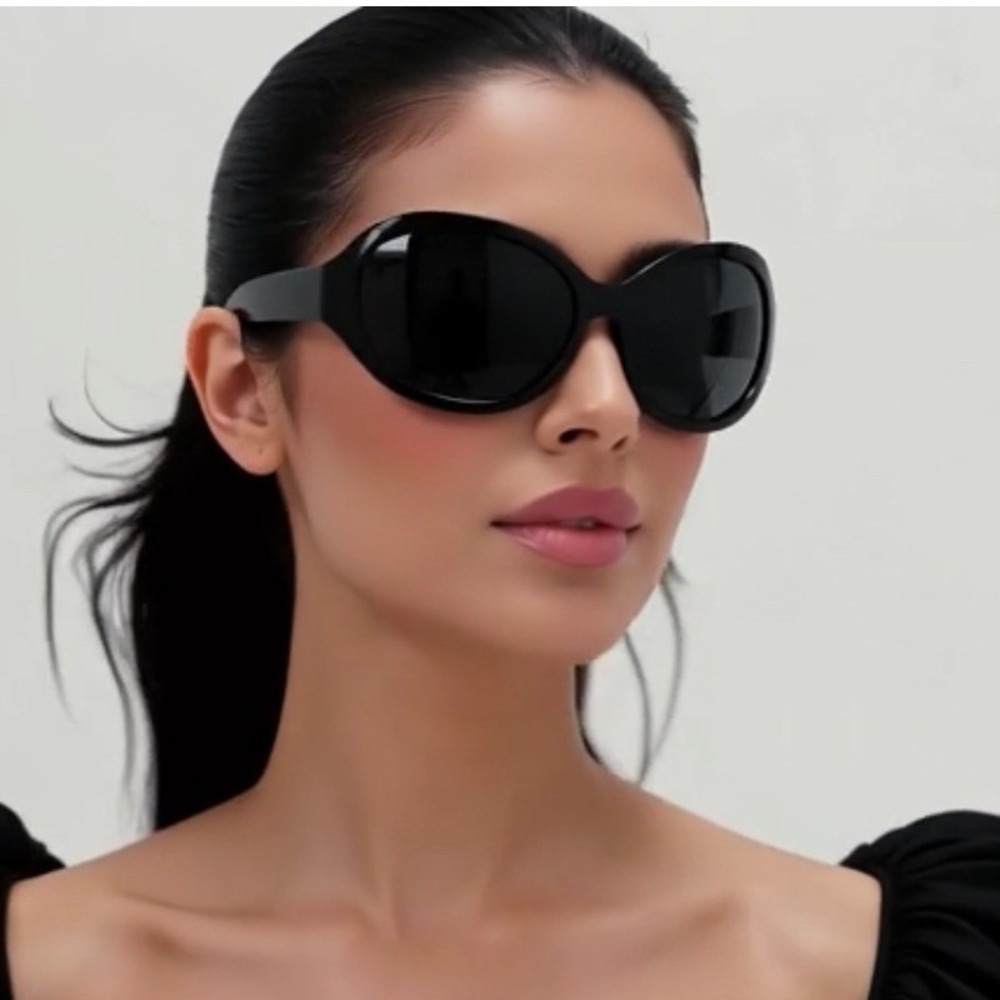 Women Sunglasses Black Lens Celebrity‎ Gafas De Sol Lentes Para Mujeres Nuevo
